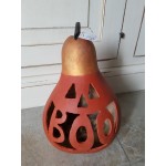 Zucca dipinta a mano "B O O" 