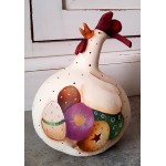 Zucca dipinta Gallina con Uova