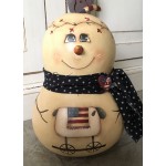 Zucca dipinta Simply Snowman con pecora